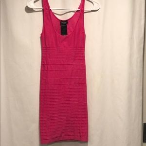 Bebe m/l pink bandage dress